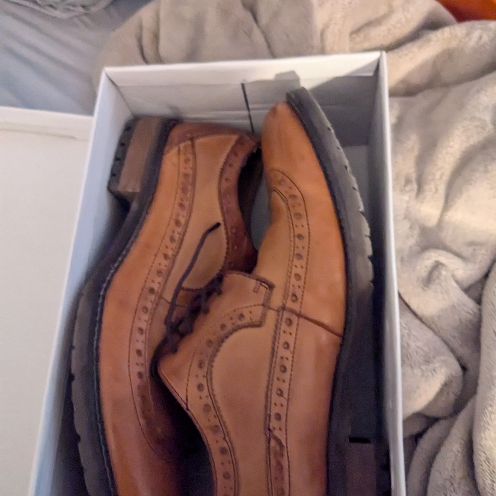 Classic Tan Leather Men's Brogues Steve Madden Size 12